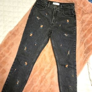A&F high rise skinny black jeans